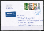 Bund 3699 als portoger. EFmit 110 Cent Gregor Mendel auf Auslands-Brief bis 20g von 2022-heute in die Niederlande, codiert