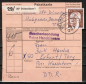 Bund 695-699 o.g./u.g. als portoger. Heftblatt-MiF mit 2x HBl. 40+10+30+20 Pf Unfall o.g./u.g. + Zusatz 10 Pf Heinemann auf Inlands-Paketkarte von 1975