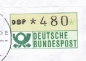 Bund ATM 1 - Marke zu 480 Pf in Gravur-Type als portoger. EF auf Inlands-Eilbrief 20-50g mit SST/Werbestempel von 3/1984 von Hannover, AnkStpl.