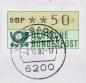 Bund ATM 1 - Marke zu 50 Pf in Gravur-Type als portoger. EF auf Inlands-Drucksache bis 20g von 1982-1984, codiert, mit Terminal-Stempel WI/ ta
