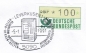 Bund ATM 1 - Marke zu 100 Pf als portoger. EF auf Inlands-Brief bis 20g mit Sonderstempel mit der Abbildung des neuen 