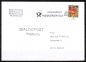 Bund 3509 als portoger. EF mit 30 Cent Blumen-Serie als Nassklebe-Marke aus Rolle auf Inlands-Dialogpost-Postkarte von 2023, codiert