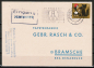 Bund 340 als portoger. EF mit 7 Pf Wohlfahrt 1960 / Rotk�ppchen auf Inlands-Drucksache-Postkarte von 1960-1962, Marke kleine M�ngel