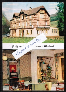Ansichtskarte Oberzent / Marbach, Kurhaus Pension Marbach - wohl J. Ender (?) - Karte von ca. 1960 - gelaufen 1968