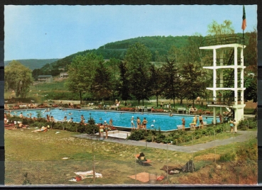 AK H�chst, Schwimmbad, ca. 1970