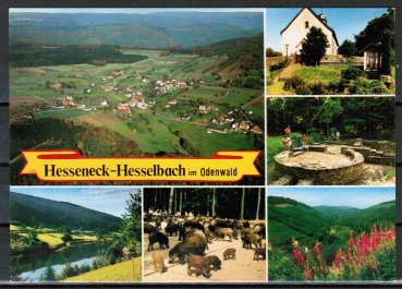 Ansichtskarte Oberzent / Hesselbach, um 1980