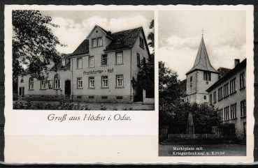AK Hchst, Frankfurter Hof (Nees), gelaufen 1938