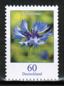 Bund 3468 / 60 Cent Blumen / Kornblume aus Rolle / Bogen (und Skl.) - siehe bei Blumen-Dauerserie !