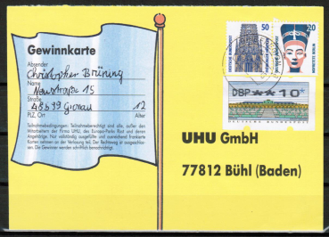 Dies ist eine Zusammendruck-Mischfrankatur !