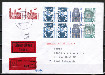 Dies ist eine Heftblatt-Mischfrankatur !