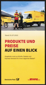 Flyer mit den Postgeb�hren vom 1.7.2025