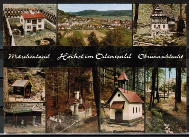 AK H�chst / Obrunnschlucht, gelaufen 1965