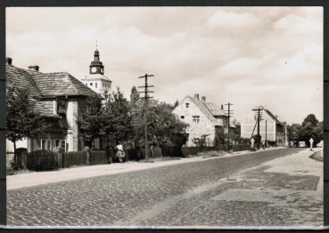 Ansichtskarte Rietschen, G�rlitzer Stra�e, gelaufen 1969