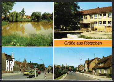 Ansichtskarte Rietschen, wohl von 1989