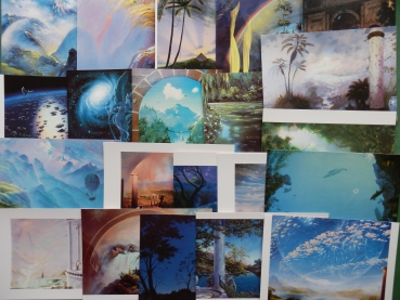 Alle 22 verschiedenen AK von Jeff Bedrick wie derzeit eingestellt - Kunst - Art - Knstlerkarten - Gemlde - Malerei-Ansichtskarten