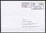 Inlands-Einschreib-Brief bis 20g mit ABAS-Freimachung zu 450 Pf der Deutschen Post AG von Pforzheim von 1996, codiert