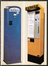 Farb-Fotokarte mit der Abbildung des ersten Münz-Druckers ohne Quittungstaste - (Postmuseumskarte) mit 60 Pf ATM 1 als Inl.-Pk