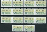 Bund ATM 1 - von 10 Pf bis 280 Pf ab 2.1.1981