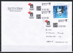 3 Internetmarken zu  der Dt. Post AG zu 0,05 ¤ als Zusatz auf Brief
