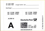 Label der Deutschen Post AG für "Alterssichtprüfung"