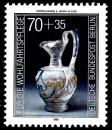 Berlin 767 als portoger. EF mit 70 Pf Wohlfahrt 1986 auf Briefdrucksache / Auslands-Postkarte, etc. - im Ankauf gesucht !