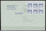 Bund 913 o.g./u.g.-Paare als portoger. MeF mit 3x 10 Pf oben/unten geschnittene Paare im Letterset-Druck auf Inlands-Drucksache bis 20g von 1991-1993