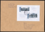 Bund 2757+2758 als portoger. Block-EF mit 145 Ct. Bundestag- / Bundesrat-Block auf übergr. B5-Inlands-Brief von 2010, Stempelmängel, ca. 25 cm lang