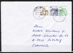 Bund 914+913+1038 o.g. als portoger. Zdr.-EF mit 30+10+50 Pf grüne B+S als Zdr. oben geschnitten aus MH im Bdr. auf Auslands-Brief 1981 Österreich