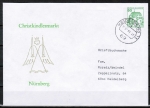 Bund 1038 als Privat-Ganszachen-Umschlag mit eingedruckter Marke grne 50 Pf B+S - Serie portoger. als Briefdrucksache bis 20g von 1981
