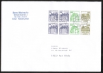 Bund B+S-Heftblatt 3,- DM mit 80 Pf B+S - Marke als portoger. H-Blatt-EF auf Inlands-Brief über 50g von 1993-2002, 14x20 cm