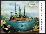 Ansichtskarte von Fromut Bentzien - "Captain Blackwood träumt von Hamburg"