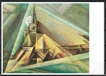 Ansichtskarte von Lyonel Feininger (1871-1956) - "Gaberndorf" (1921)