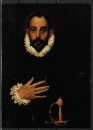 Ansichtskarte von El Greco (1541-1614) - "Der Edelmann mit der Hand auf der Brust"