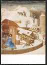 Ansichtskarte der "Brüder aus Limbourg'" (um 1415/1416) - "Februar - Der Schnee"