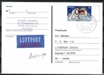 Bund 2977 als portoger. EF mit 75 Cent Elysee-Vertrag auf Luftpost-Postkarte von 2013-2014 nach China/AnkStpl.
