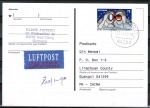 Bund 2977 als portoger. EF mit 75 Cent Elysee-Vertrag auf Luftpost-Postkarte von 2013-2014 nach China/AnkStpl.