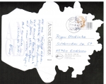 Bund 1956 als portoger. EF mit 300 Pf Maria Probst auf überformatiger teurer Relief-Inlands-Postkarte von 1998