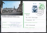 Bund 1347 als portoger. MiF mit 10 Pf SWK aus Bogen als Zusatz auf Bild-Ganzsachen-Postkarte von 1988, codiert