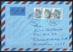 Bund 1342 als portoger. MeF mit 3x 80 Pf SWK aus Bogen auf Luftpost-Brief 10-15g von 1988 nach Australien