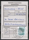 Bund 1342 als portoger. EF mit 80 Pf SWK C/o.g. aus MH auf Einlieferungsschein für einen Nachnahme-Brief von 1993-1997