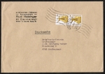 Bund 1380 als portoger. MeF mit 2x 90 Pf SWK aus Rolle auf Inl.-Drucksache 100-250g von 1989-1993, 14x20 cm