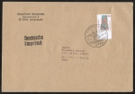 Bund 1375 als portoger. EF mit 120 Pf SWK aus Bogen mit Unterrand auf Ausl.-Drucksache 20-50g von 1988 in die CSSR, rs. Zoll-frei-Stempel, 14x20 cm