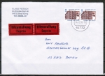 Bund 1746 als portoger. MeF mit 2x 550 Pf SWK aus Rolle auf Inlands-Eilbrief 20-50g von 1994-1997, AnkStpl.