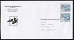 Bund 594 als portoger. MeF mit 2x 50 Pf Naturschutzjahr auf Inlands-Brief bis 20g von 1990