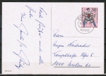 Bund 652 als portoger. Einzelfrankatur mit 30 Pf Wohlfahrt 1970 auf Orts-Postkarte innerhalb von Berlins vom Febr. 1982
