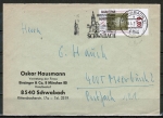 Bund 659 als portoger. EF mit 30 Pf Friedrich Ebert auf Inlands-Brief bis 20g von 1971-1972