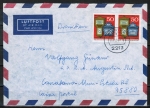Bund 825 als portoger. MeF mit 2x 50 Pf Weltpostverein auf Luftpost-Brief bis 5g von 1974 nach Brasilien
