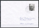 Bund 872 als portoger. EF mit 50 Pf Ludwig Quidde EZM aus Block 11 auf Inlands-Brief bis 20g von 1975-1978