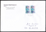 Bund 1311 als portoger. MeF mit 2x 120 Pf Sport 1987 auf C5-Inlands-Brief 50-100g vom Mrz 1993