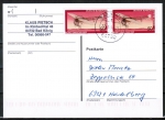 Bund 966 als portoger. MeF mit 2x 50 Pf Jugend 1978 auf Inlands-Postkarte von 1997-2002, codiert